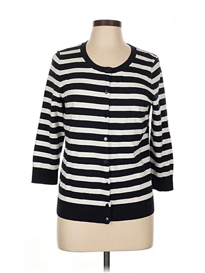 Pre-owned Talbots Cardigan Sweater In Black