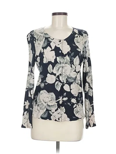 Pre-owned Talbots Cardigan Sweater In Black