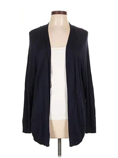 Pre-owned Talbots Cardigan Sweater In Black