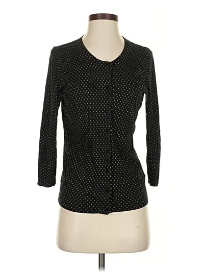 Pre-owned Talbots Cardigan Sweater In Black