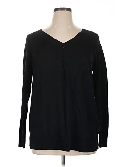 Pre-owned Talbots Cardigan Sweater In Black