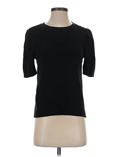 Pre-owned Talbots Cardigan Sweater In Black