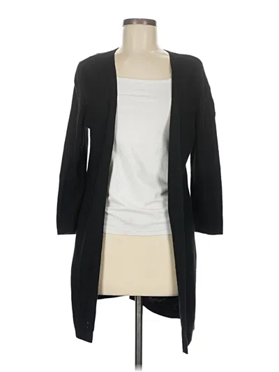 Pre-owned Talbots Cardigan Sweater In Black