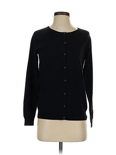 Pre-owned Talbots Cardigan Sweater In Black