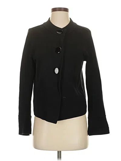 Pre-owned Talbots Cardigan Sweater In Black