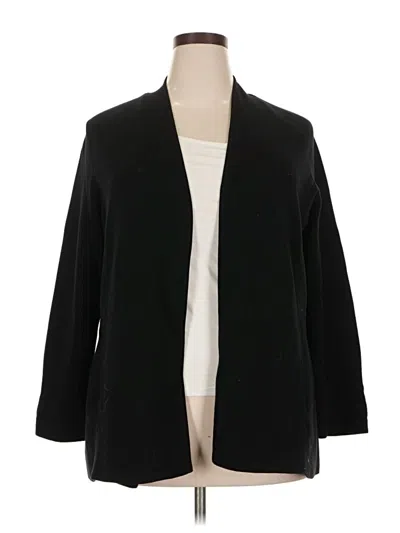 Pre-owned Talbots Cardigan Sweater In Black