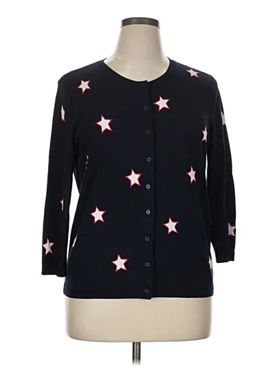 Pre-owned Talbots Cardigan Sweater In Black