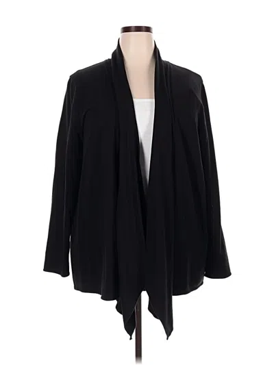 Pre-owned Talbots Cardigan Sweater In Black