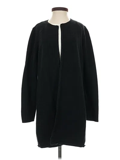 Pre-owned Talbots Cardigan Sweater In Black