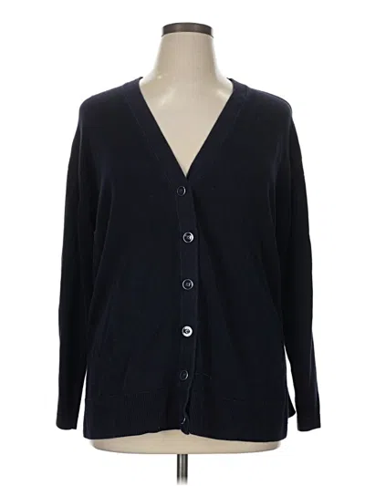 Pre-owned Talbots Cardigan Sweater In Black