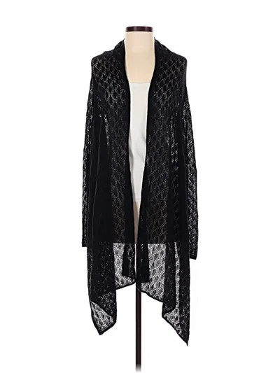 Pre-owned Talbots Cardigan Sweater In Black