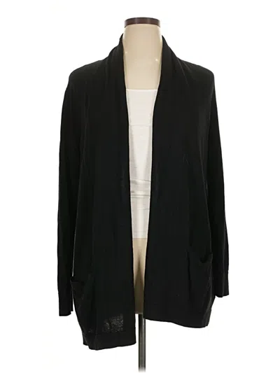 Pre-owned Talbots Cardigan Sweater In Black
