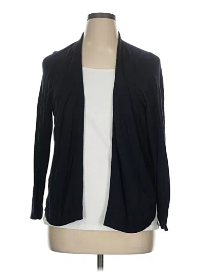Pre-owned Talbots Cardigan Sweater In Black