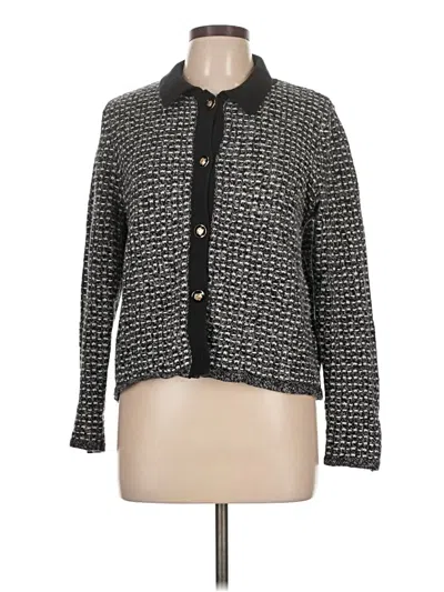 Pre-owned Talbots Cardigan Sweater In Black