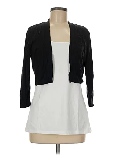 Pre-owned Talbots Cardigan Sweater In Black