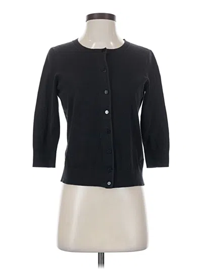 Pre-owned Talbots Cardigan Sweater In Black
