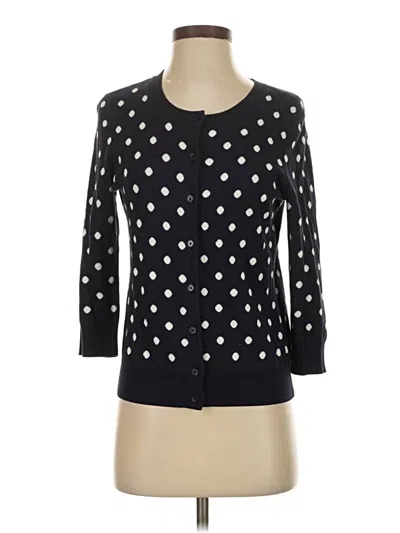 Pre-owned Talbots Cardigan Sweater In Black