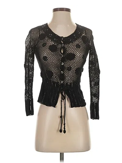 Pre-owned Talbots Cardigan Sweater In Black