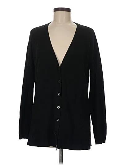 Pre-owned Talbots Cardigan Sweater In Black