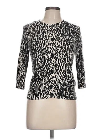 Pre-owned Talbots Cardigan Sweater In Black