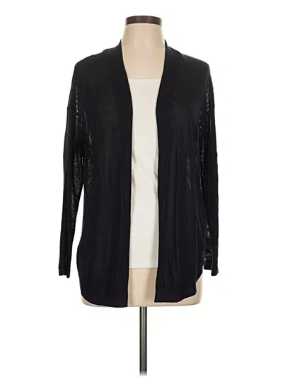 Pre-owned Talbots Cardigan Sweater In Black