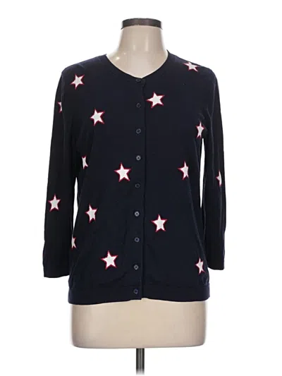 Pre-owned Talbots Cardigan Sweater In Black