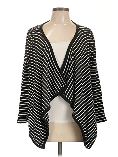 Pre-owned Talbots Cardigan Sweater In Black