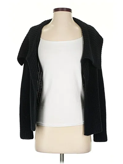 Pre-owned Talbots Cardigan Sweater In Black