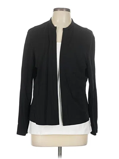 Pre-owned Talbots Cardigan Sweater In Black
