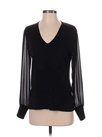 Pre-owned Talbots Cardigan Sweater In Black