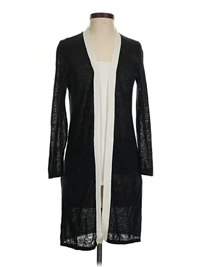 Pre-owned Talbots Cardigan Sweater In Black