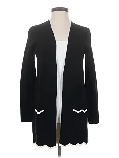 Pre-owned Talbots Cardigan Sweater In Black