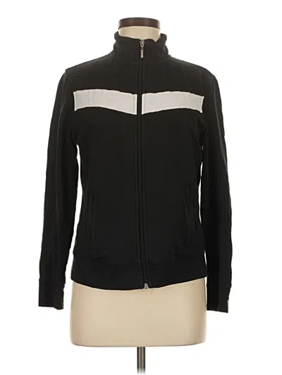 Pre-owned Talbots Cardigan Sweater In Black
