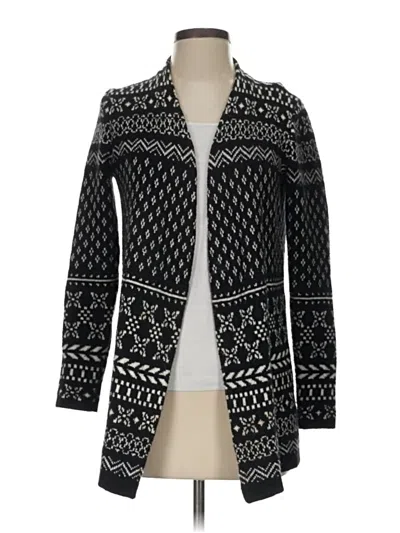 Pre-owned Talbots Cardigan Sweater In Black