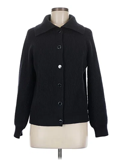 Pre-owned Talbots Cardigan Sweater In Black