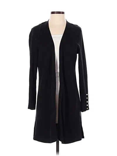 Pre-owned Talbots Cardigan Sweater In Black