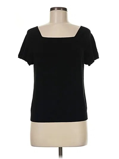 Pre-owned Talbots Cardigan Sweater In Black