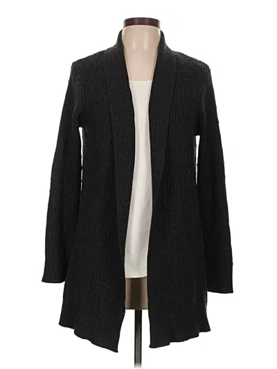 Pre-owned Talbots Cardigan Sweater In Black