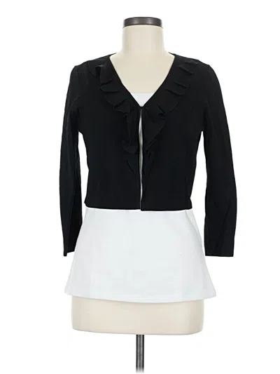 Pre-owned Talbots Cardigan Sweater In Black