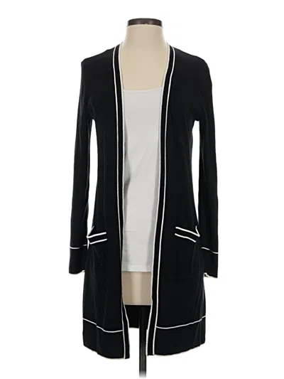 Pre-owned Talbots Cardigan Sweater In Black
