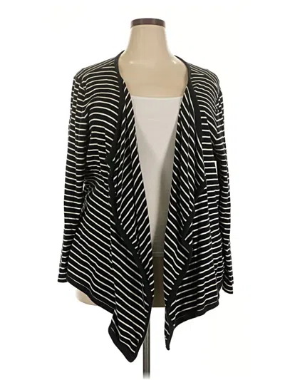 Pre-owned Talbots Cardigan Sweater In Black