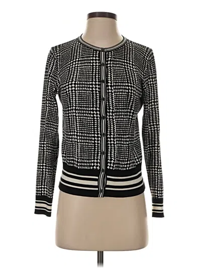 Pre-owned Talbots Cardigan Sweater In Black