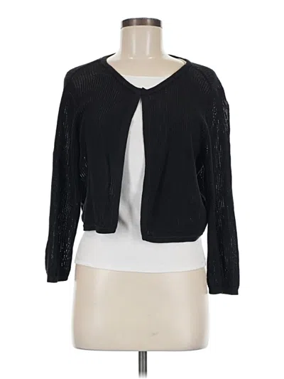 Pre-owned Talbots Cardigan Sweater In Black