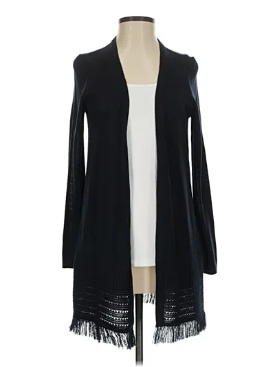 Pre-owned Talbots Cardigan Sweater In Black
