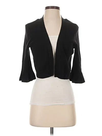 Pre-owned Talbots Cardigan Sweater In Black