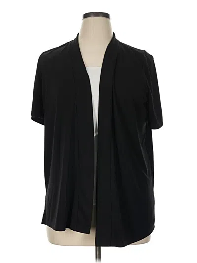 Pre-owned Talbots Cardigan Sweater In Black