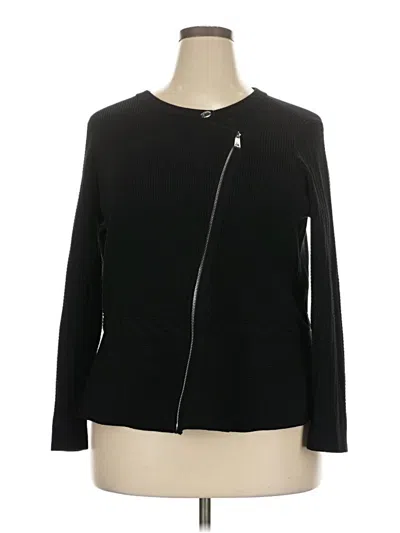 Pre-owned Talbots Cardigan Sweater In Black
