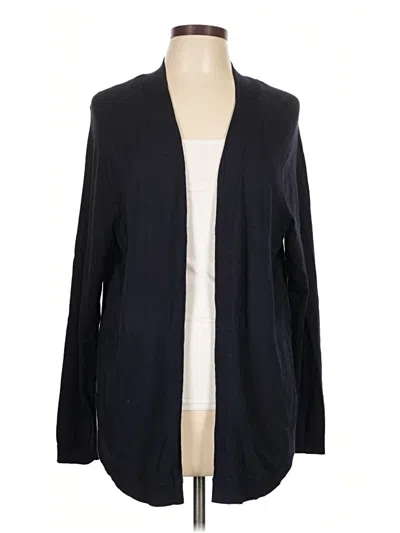 Pre-owned Talbots Cardigan Sweater In Black