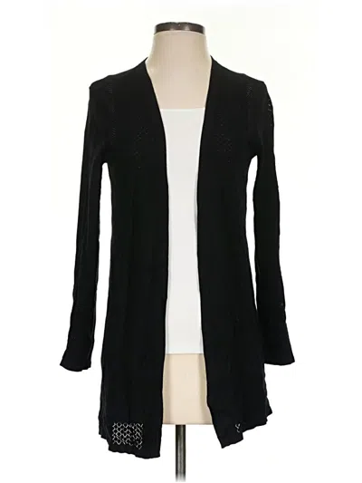 Pre-owned Talbots Cardigan Sweater In Black