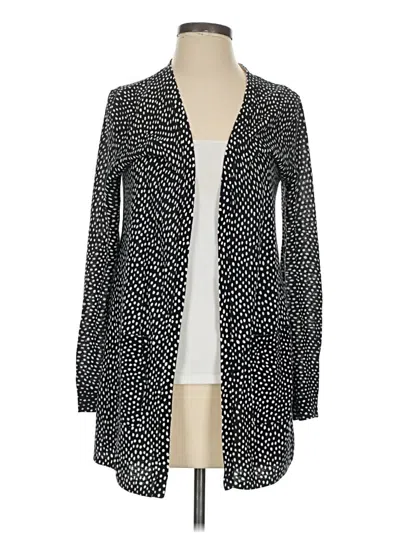 Pre-owned Talbots Cardigan Sweater In Black